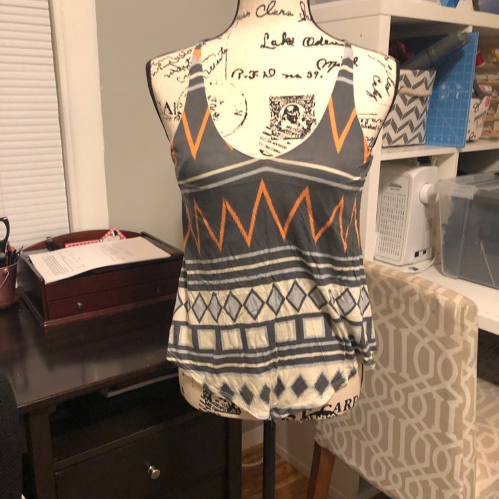 Patterned Tank Top